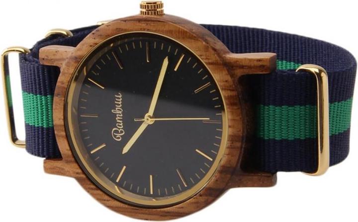 Image du produit Bambuu Horloge en bois (Montre analogique, 45 mm)