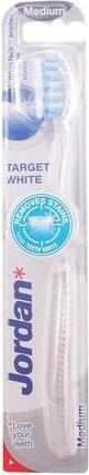 Actual product image Jordan Target White Toothbrush Medium 1 Pc. (Medium, 1 x)