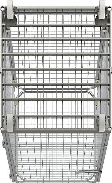 Actual product image kaiserkraft Anti-theft container with steel rolling plate (500 kg)