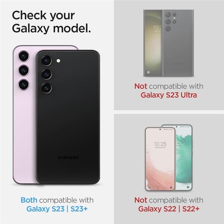 Image du produit Spigen Optique Pro Camera Sam S23/S23+ 2szt./2pcs czarny/black AGL05962 (2 pièce(s), Samsung Galaxy S23+, Samsung Galaxy S23, Samsung Galaxy S24+)