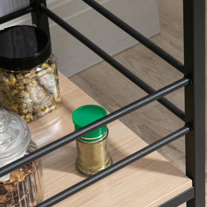 Immagine prodotto Swisshandel24 Carrello di servizio Carrello da cucina Carrello da cucina con 2 livelli e maniglia Carrello con