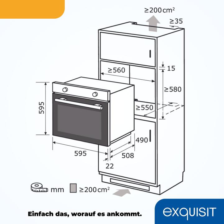 Actual product image Exquisit EBE 555-1.1U