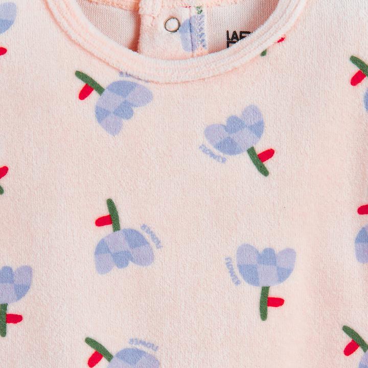 Produktbild La Redoute Collections Zweiteiliger Schlafanzug aus Velours mit Blumenmuster (92)