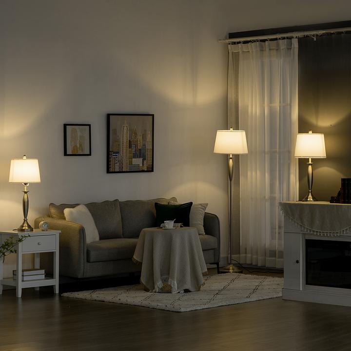 Produktbild Homcom Stehlampen-Set mit E27 Fassung (E27)