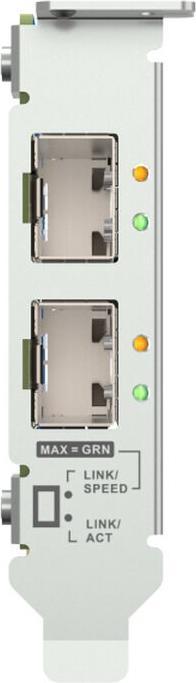 Actual product image QNAP Dual-port SFP+10GbE network expansion