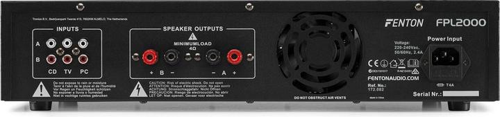 Actual product image Fenton Power amplifier FPL2000 (Final stage)