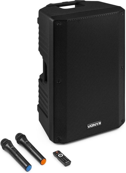 Actual product image speaker - Vonyx VSA700 - Trolley speaker met Bluetooth en 2 draadloze microfoons - 1000W (Active)