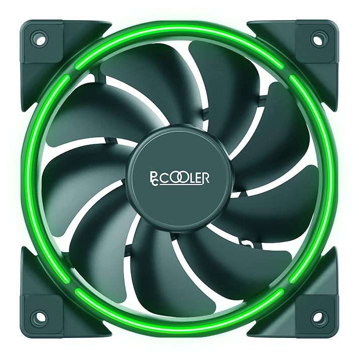 Pccooler CORONA with green lighting (120 mm, 1x)