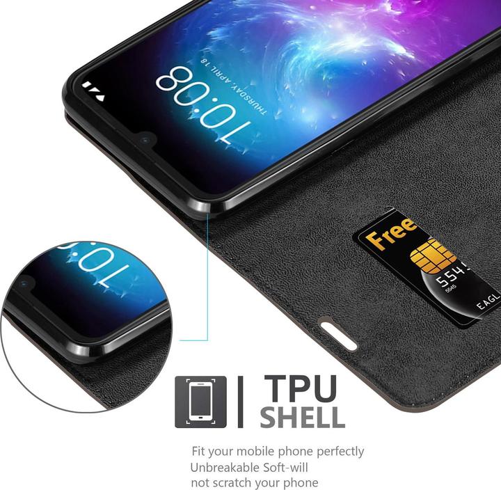 Actual product image Cadorabo Book Invisible Magnet Cover (ZTE Blade A7)