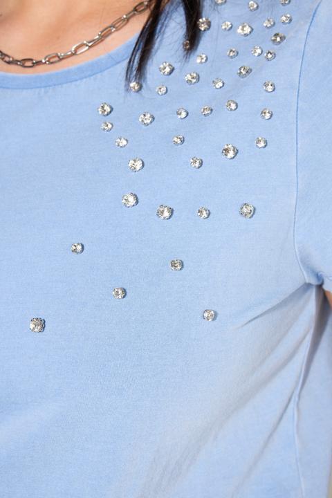 Produktbild Studio Untold T-Shirt, Classic Shape, Vintage Look, Strass (60)