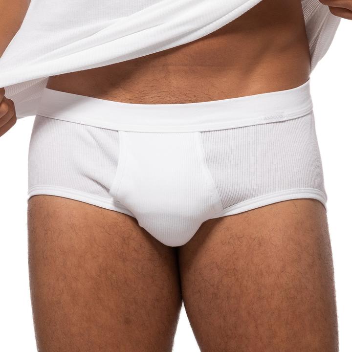 Immagine prodotto Ammann Confezione da 4 slip / mutande a doppia costina in cotone biologico (M, confezione da 4)