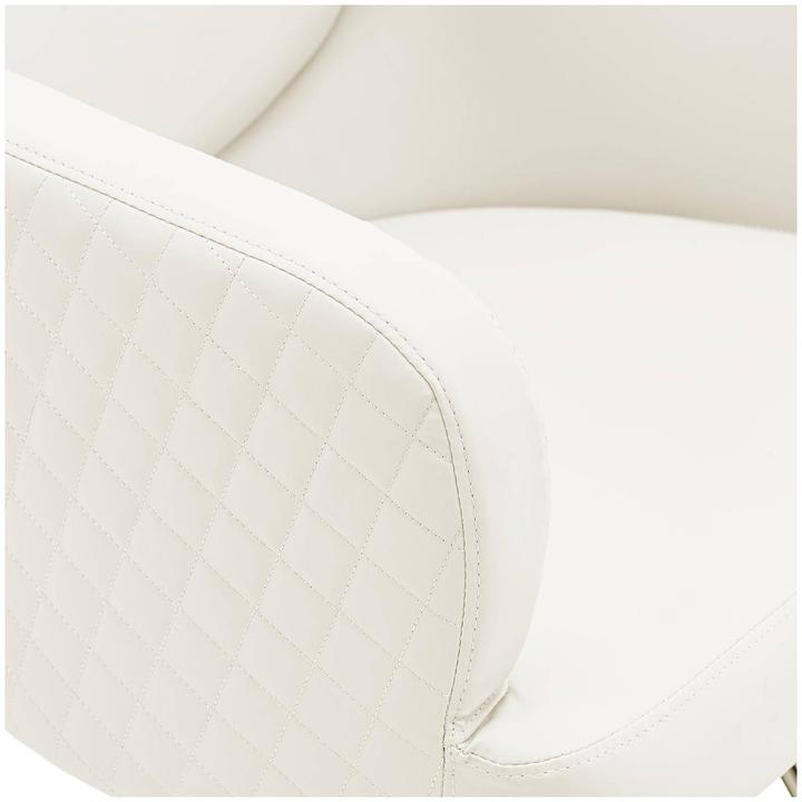 Actual product image Physa Salon Chair with Footrest - 870 - 1020 mm - 200 kg - cream / gold