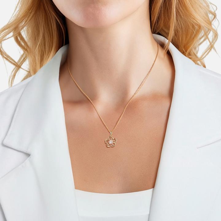 Immagine prodotto Rafaela Donata Collana da donna con fiore - 36620 (Argento, 42 cm)