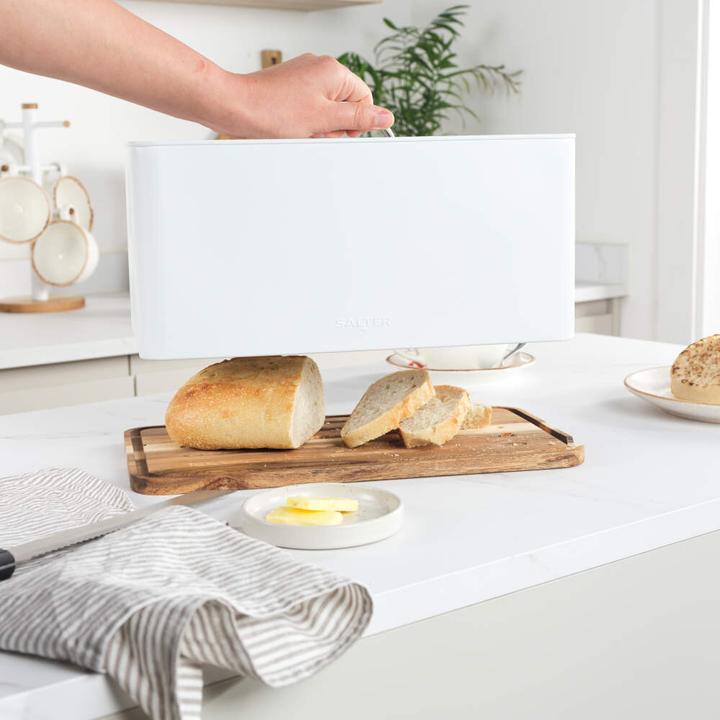 Productafbeelding Salter BW13564WEU7 Toronto Bread Bin with Chopping Board White