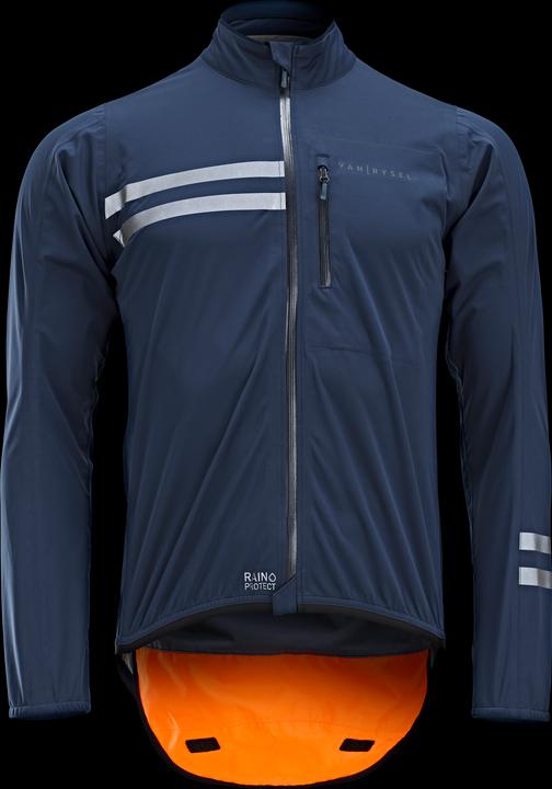 Actual product image Van rysel Men's Road Cycling Rainproof Long-Sleeved Jacket- EDR - Blue (XL)