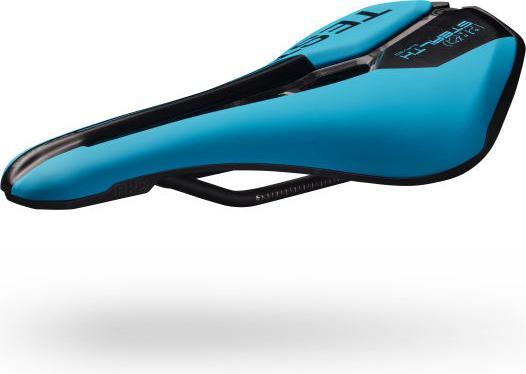 PRO Test saddle Stealth Curved Performance, blue, stainless steel frame, 142mm