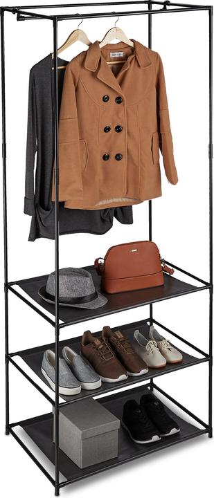 Immagine prodotto Relaxdays Scaffali appendiabiti, aperti e pieghevoli