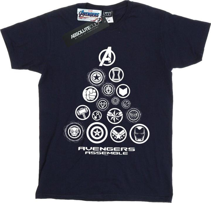 Actual product image Mens Avengers Endgame Pyramid Icons T-Shirt (4XL)