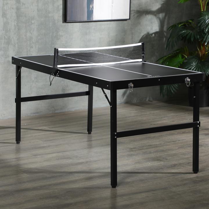 Image du produit SportNow Mini Tischtennisplatte Aluminium, MDF Schwarz