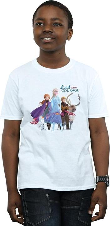 Image du produit Disney - T-shirt FROZEN LEAD WITH COURAGE - Garçon (104)