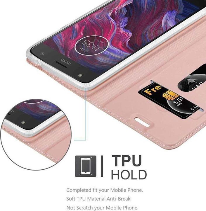 Actual product image Cadorabo Book Classy Style Cover (Motorola Moto X4)