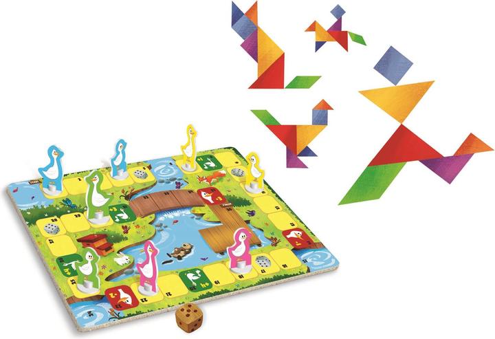 Actual product image Clementoni Game of the Goose & Tangram (1 - 6 Players)