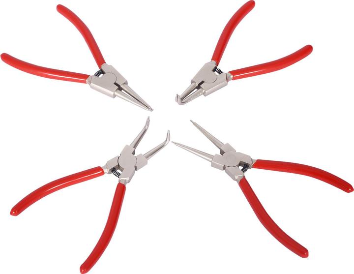 Actual product image XPOtool Circlip Pliers Set 4 Pieces Internal External Snap Ring Pliers 90 Degree Bent and Straight (215 mm)