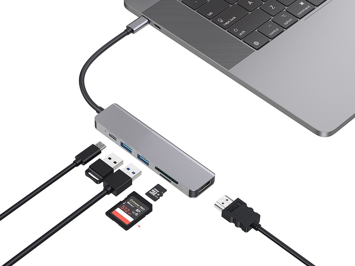 Actual product image Conceptronic DONN02G (USB-C, 6 Ports)
