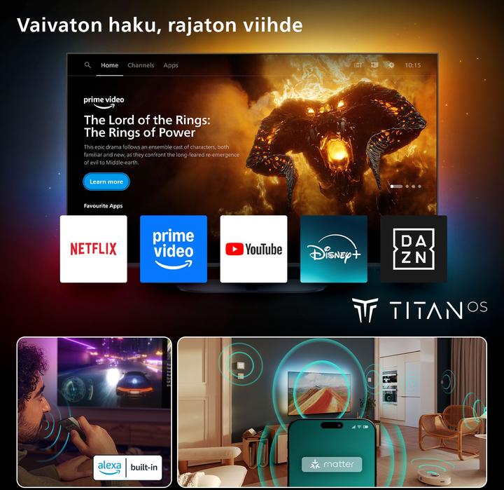 Image du produit Philips 85PUS9000/12 (85", QLED, 4K, 2025)