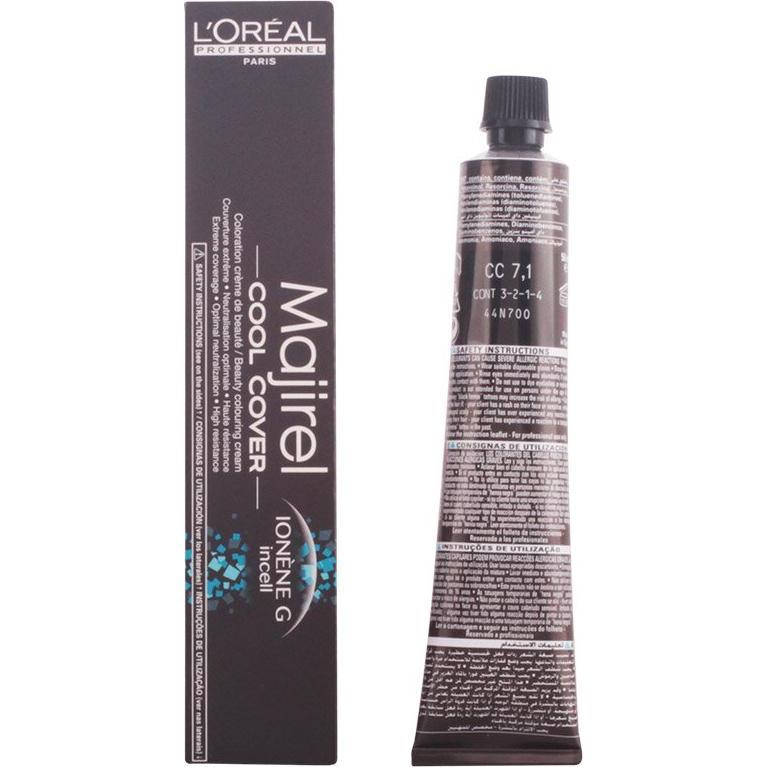 Thumbnail - L'Oréal Professionnel, Haarfarbe, Majirel Cool Cover (7,1 Mittelblond Asch)
