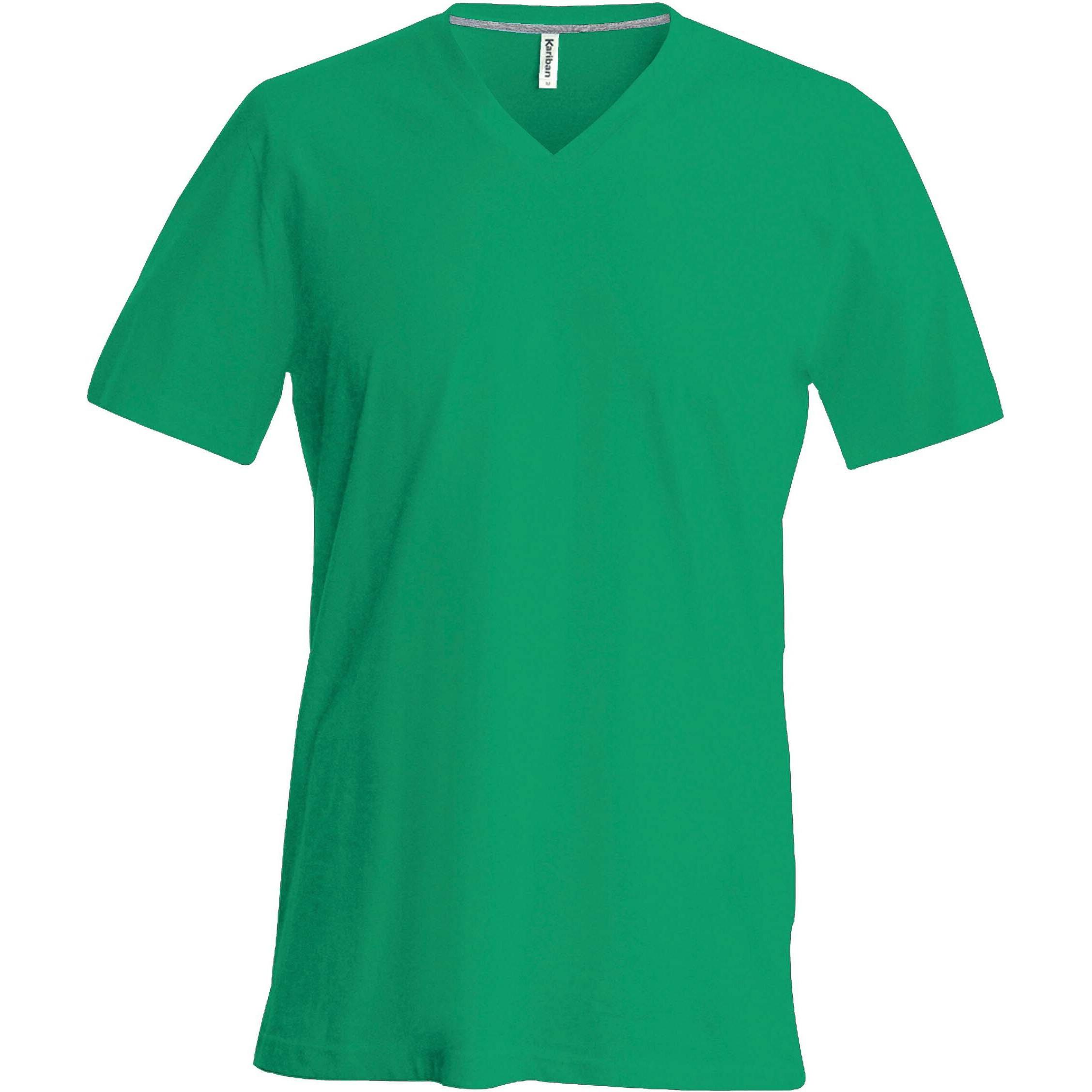 Kariban, Herren, Shirt, Col V, Grün, (3XL)