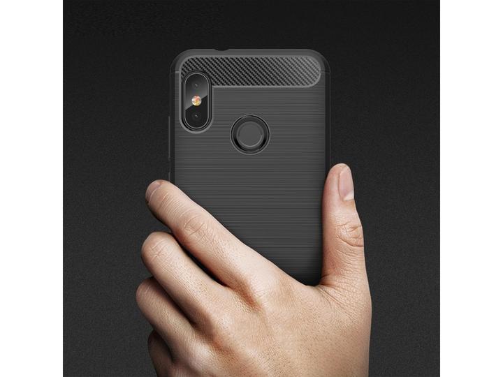 Produktbild Screenguard Xiaomi Mi A2 Hülle Carbon Brushed Soft TPU (Xiaomi Mi A2)