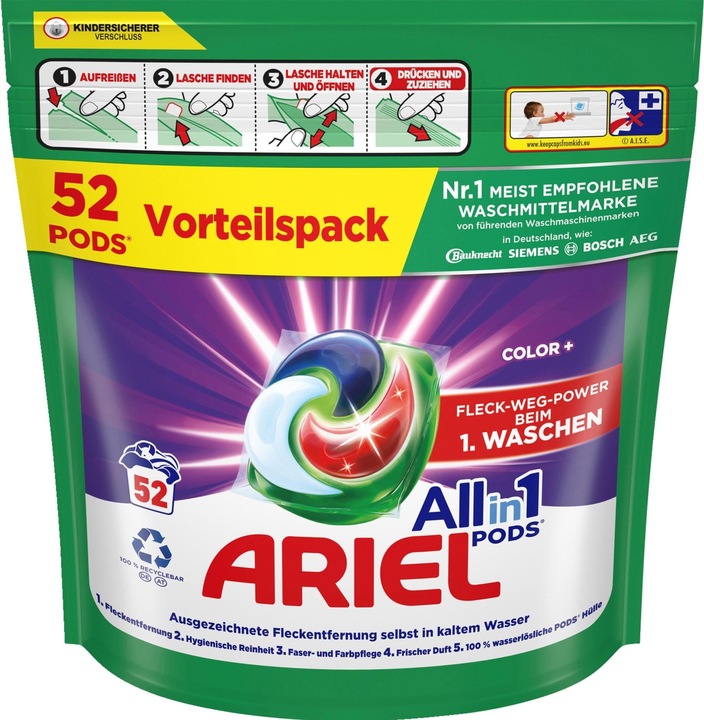 Immagine prodotto Ariel Tutto in uno (104 Cicli di lavaggio, Baccelli)