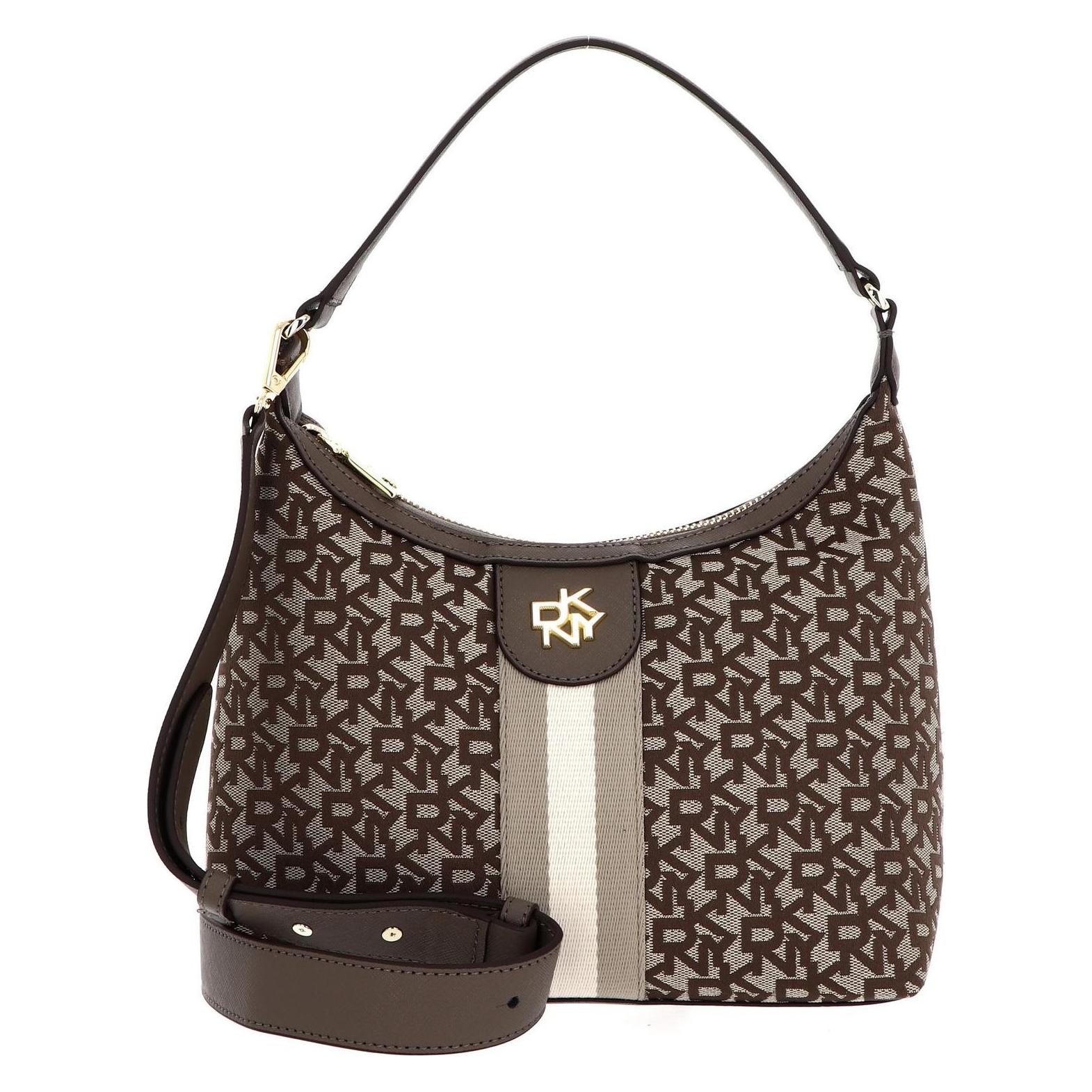 Dkny, Damen, Handtasche, Carol Pouchette, Braun, Beige