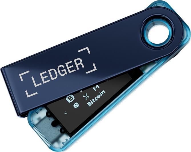 Productafbeelding Ledger Nano S Plus - Neptune Blue (Bitcoin, Ethereum Klassiek)