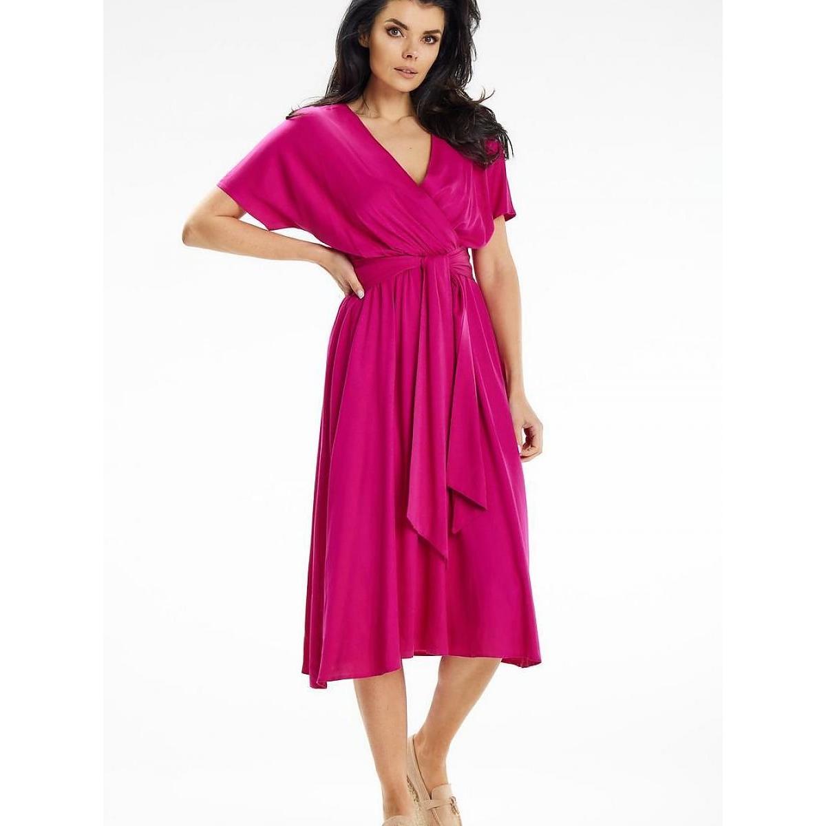 Awama, Damen, Kleider, Alltagskleid model, Rosa, (M)