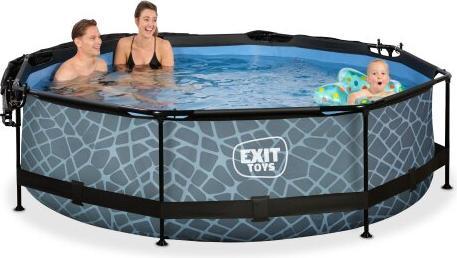 Actual product image Exit Frame pool round 300x76 cm with sunshade and filter pump (300 x 76 cm)