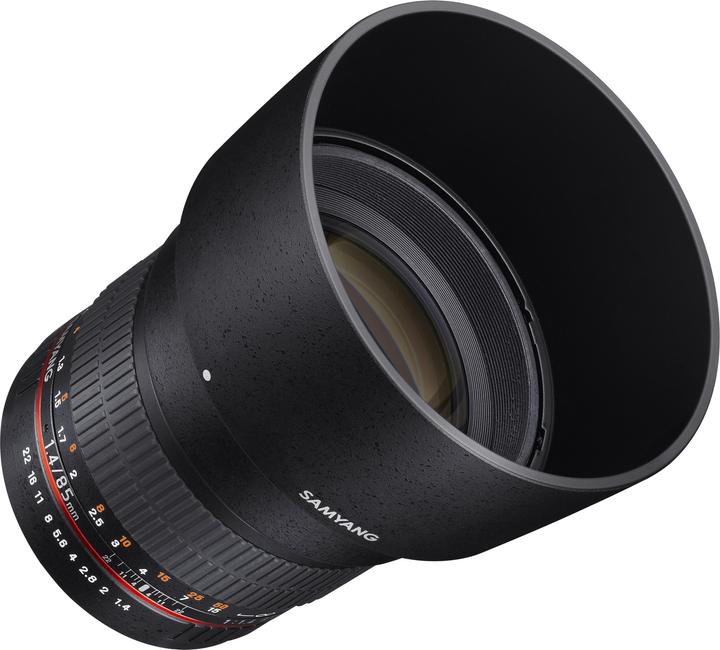 Actual product image Samyang 85mm F1.4 Sony A-mount (Sony A, APS-C / DX)