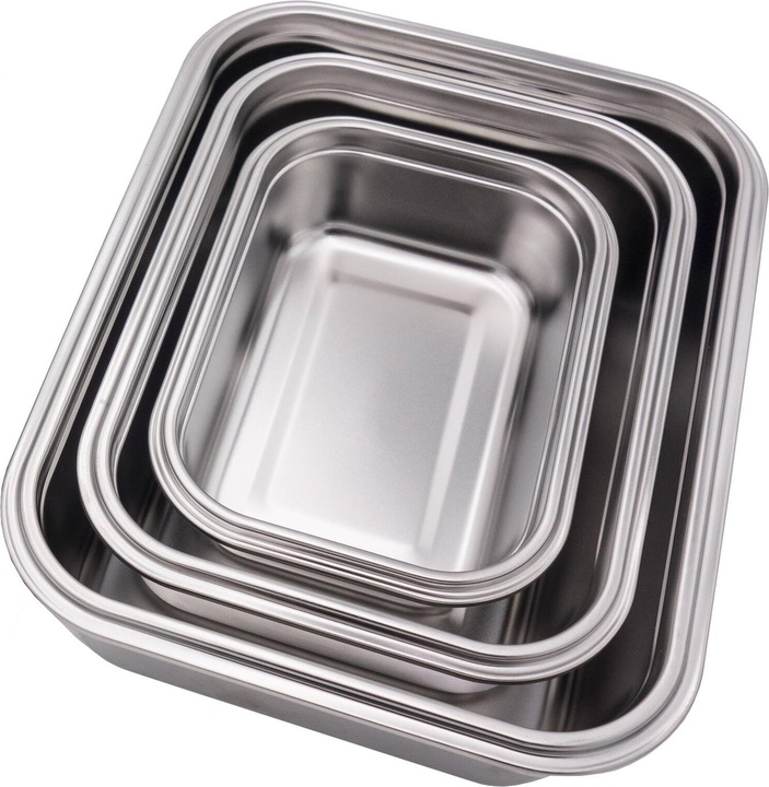Produktbild Steuber Frischhaltedosen, Edelstahl, 3er-Set, 6-teilig
