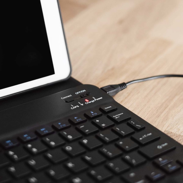 Actual product image Accezz QWERTY Bluetooth Keyboard Bookcase Samsung Galaxy Tab S9 11.0 inch (Eng. Int.)