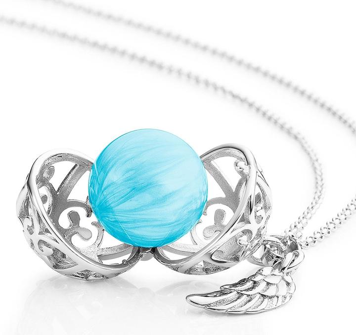 Immagine prodotto Engelsrufer Palla canterina Angelcaller con angelo d'argento (Argento 925, Ottone, 45 cm)