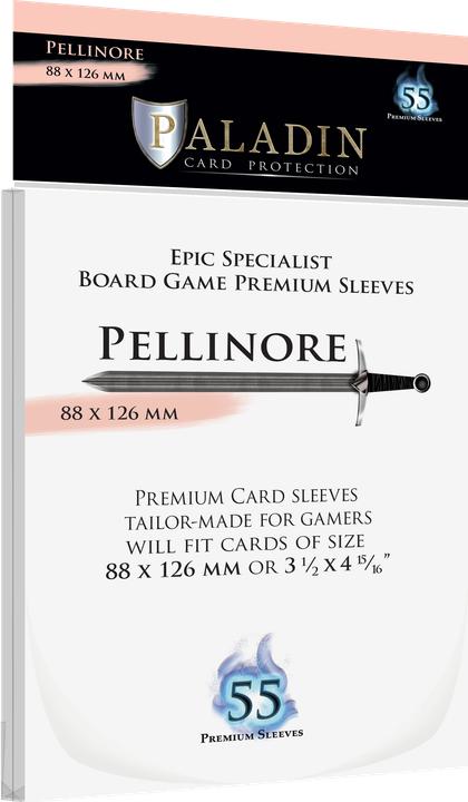 Immagine prodotto Paladin Sleeves trasparenti Premium - Scheda Epic Specialist (55) - Paladino (88x126 mm, Pellinore)