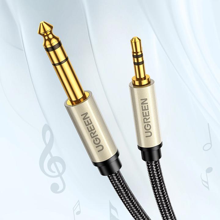 Image du produit Ugreen Prise jack 3,5 mm - prise jack 6,3 mm (5 m, Jack 3,5 mm (AUX), jack 6.3mm)