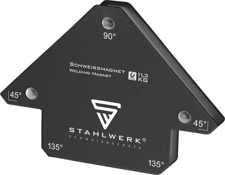 Produktbild Stahlwerk 12er Set Schweisswinkel Magnet 11,3kg 25lbs Schweissmagnet