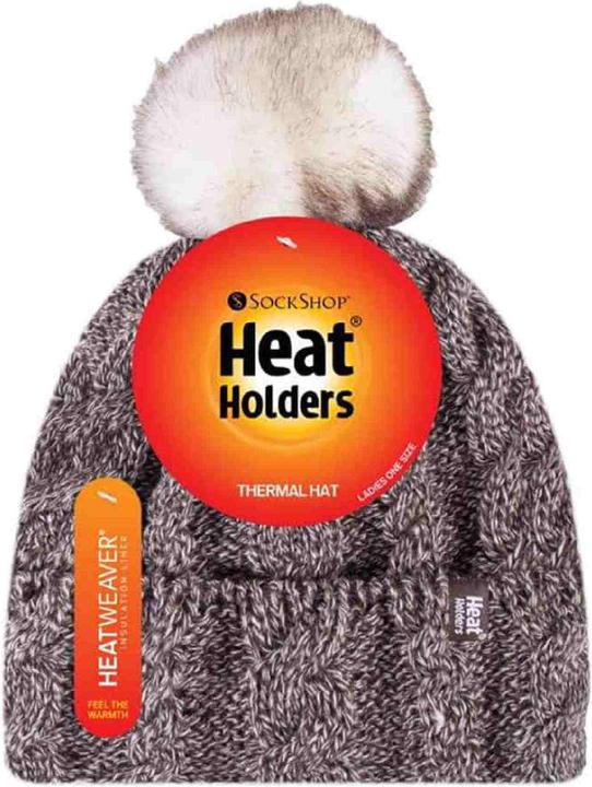 Image du produit Heat Holders Winter Fleece Beanie mit Pompon, Bunt Warm Mütze mit Bommel