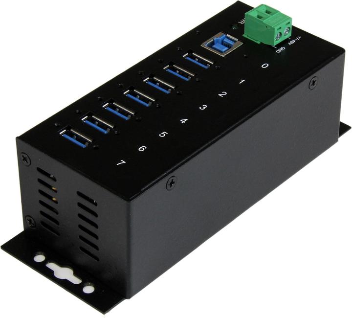 Produktbild StarTech Industrial Railmount (USB-B, 7 Ports)