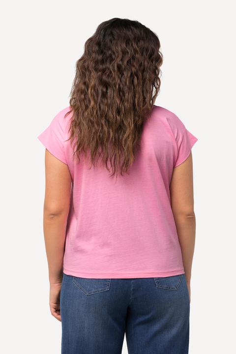 Produktbild Ulla Popken Top, Saumband, Oversized, Rundhals, Cup-Ärmel (54)