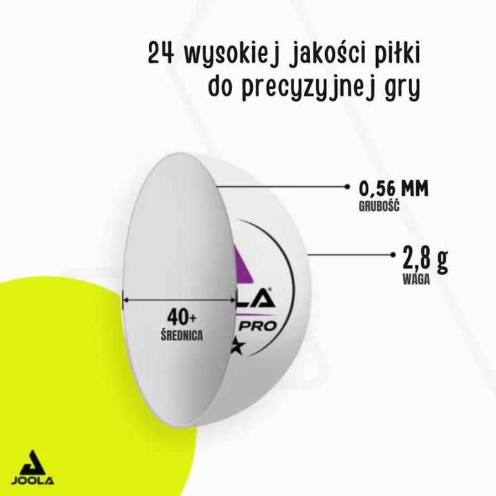 Actual product image Joola 3-Star Pro Ball (x24) (24 pcs.)
