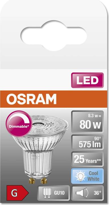 Produktbild Osram Led Superstar Par16 (GU10, 80 W, 550 lm, 1 x, G)