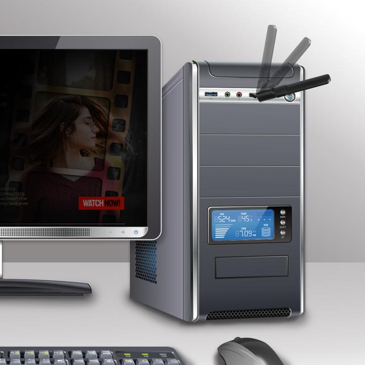 Produktbild edimax WLAN-AC USB-Stick EW-7822UAD, MU-MIMO (USB 3.0)